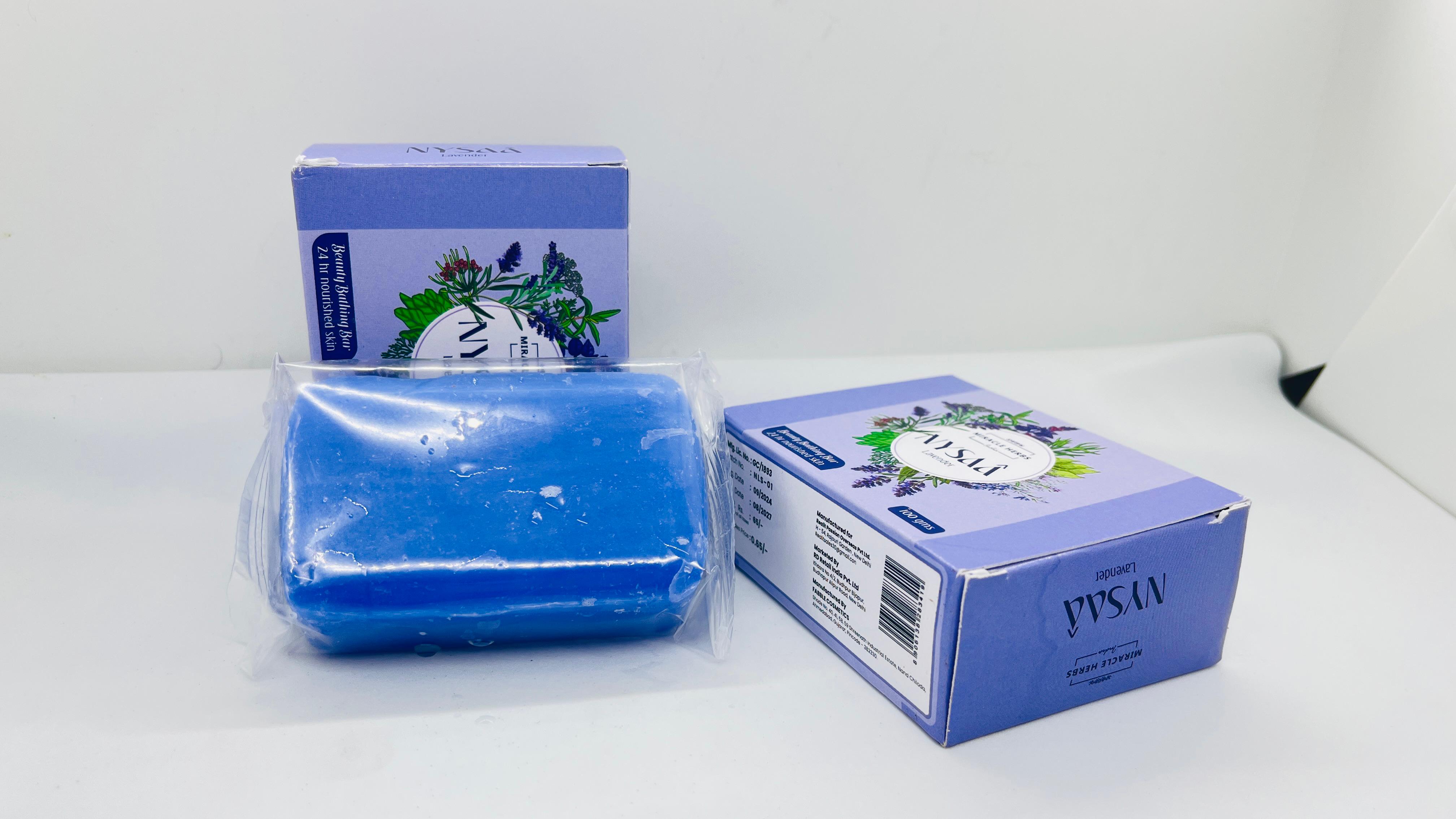 Miracle Herbs Nysaa Lavender bathing bar(Pack of 2)